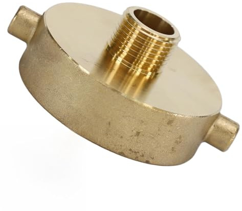 BildeeMait Adattatore per tubo idrante in ottone 2-1 2 NST NH femmina a 3 4 GHT maschio raccordo per tubo da giardino, 10,7 x 8,4 cm