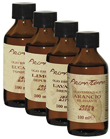 Fragranze Aromatiche e Profumi a base di Oli Essenziali per Sauna e Bagno Turco - Kit 4X100ml - SPEDIZIONE IMMEDIATA