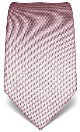Vincenzo Boretti Herren Krawatte reine Seide strukturiert edel Männer-Design zum Hemd mit Anzug für Business Hochzeit 8 cm schmal/breit rosa