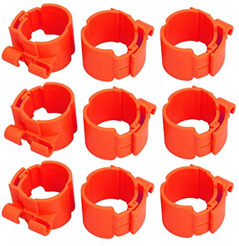 Aexit 40mm dia 35mm breite zentrale klimaanlage rohrclip klemme rot 9stk (6d0215b6e2faf089176c4f970e00b4f1)