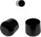 Lot de 10 Bouchons en Plastique pour Tubes Ronds, 30mm-90mm, différentes Couleurs, Patin Chaise, Patins pour Meubles, Protection Pied de Chaise, Tampon Chaise, Embout de Chaise (38-39mm, Noir)