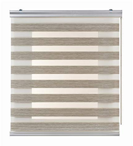 STORESDECO Premium Doppelrollo mit Bohren 250H x 120B cm für Fenster & Türen - Zuverlässiger Licht- & Sichtschutz - Kindersichere Rollos für Fenster mit Bohren & Einfacher Montage - Mit&Ohne Motor