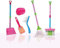 Koolbitz Pretend Play cleaning Set for Children, Complete Cleaning Toyset with Accessories Mop Dustpan Brush Sweeping, Little Cleaner Gift Boys & Girls