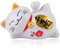 Gatto Fortunato,Gatto Giapponese Maneki Neko,Lucky Cat Maneki Neko,Solare Gatto Fortunato Figurine di Gatto,Lucky Cat Figurine Gatto Fortunato Sdraiato Salutando Fortune Fengshui Decor