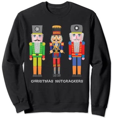 Nutcrackers Christmas Soldiers Characters Costume Funny Sweatshirt
