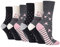 Gentle Grip - 6 Pairs of Cotton Rich Everday Ladies Non Elastic Socks (4-8 uk, GG217)