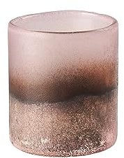 Melange Windlicht Sodabeschichtung rosa