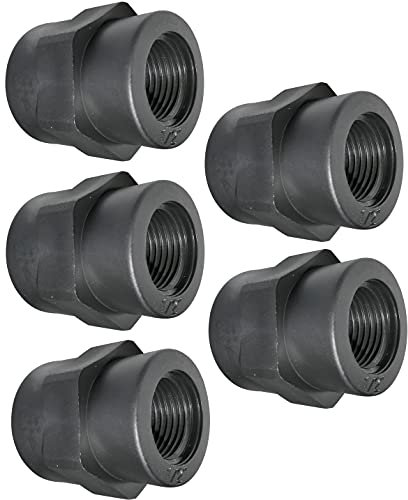 AERZETIX - C52012 - Lot de 5 Réductions/raccords à visser femelle/femelle - filetage 1/2''x3/4'' - mamelon réduit filetage interne - PN 10 bars - en plastique