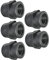 AERZETIX - C52012 - Lot de 5 Réductions/raccords à visser femelle/femelle - filetage 1/2''x3/4'' - mamelon réduit filetage interne - PN 10 bars - en plastique