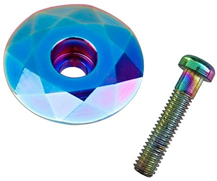 Aublinto Fahrrad Vorbau Stem Schraube Abdeckkappe,Fahrrad Vorbau Steuersatzkappe + Alu Schraube,Fahrrad Schraube Steuersatz Vorbau Abdeckungfür MTB Fahrradvorbau Mountainbike