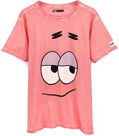 SPONGEBOB SQUAREPANTS T-Shirt Unisex Adults | Mens Womens Yellow Spongebob Pink Patrick OR Green Squidward Characters | Short Sleeve Cotton