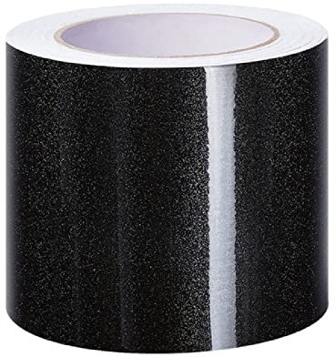 Dostear TapetenbordüRe Selbstklebende BordüRe Wand Wohnzimmer Tapeten Fliesenaufkleber Bad Dekoband Selbstklebend Schwarz GläNzend 5cm X 500cm