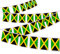 MacLand Lot de 30 guirlandes de drapeau jamaïcain de 9 m, bannière de décoration pour extérieur, intérieur, patio, cour