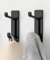 pickpiff Black Self Adhesive Hooks, Sticky Hooks Extra Sturdy, Hanging up to 6KG, Metal Stainless Heavy Duty Stick on Wall Door, for Towel Coat Hat Purse in Bathroom Shower Kitchen, 2 Pack