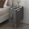 2 Drawer Bedside Table,Smart led Bedside Table, with USB, Wireless Charging Port, Side Table, for Bedroom and Living Room,Gray