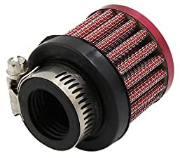 A ABSOPRO Motocicletta Carburatore 26mm Ingresso Aria Filtro Aspirazione Detergente Metallo Rosso