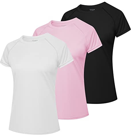 MEETWEE Camicie da Donna T-Shirt a Maniche Corte Atletico Casual Top Quick Dry UPF 50+ Corsa Nuoto Surf Allenamento Yoga Sun Tee Shirt