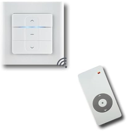 Funkempfänger RMF-RSF1/UP mit Sender auswahl Funk Steuerung Fernbedienung f. Rolladen Rohrmotor Nachrüsten (RMF-RSF1/UP + RMF-T1)