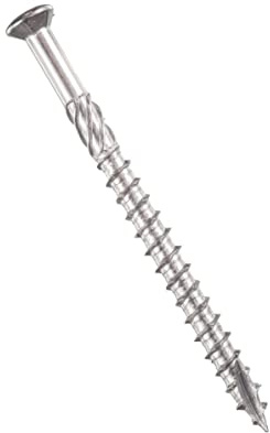 1000 Stück Terrassenschrauben Profiqualität gehärtet C1 Edelstahl Kerbspitze CUT-Spitze Schaftfräser Fräsrippen Torx Ø 5,0 x Länge 40 bis 80 mm (5 x 80 mm, 1000)