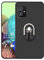 Sunrive Cover compatibile con ASUS Zenfone 8 ZS590KS,supporto smartphone per auto Custodia in molle matte silicone Morbida protector back Case girevole a 360 gradi Protettiva Kickstand(nero)