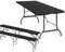 BOLLI Ensemble Table et 2 Banc Pliante - Table Rectangulaire de Jardin 8 Personnes - Ensemble Table et Banc Exterieur pour Jardin Terrasse et Balcon - Noir