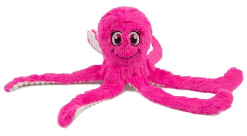 Best Pet Supplies OctoMutant Crinkle Plush Dog Toys for Interactive Play, Puppy and Senior Indoor Play, Colorful Octopus Toy Shape, Soft Head Stuffing, Cute and Cuddly