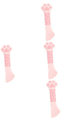 NOLITOY 4 Piezas Cuchara Para Conservas De Mascotas Abridor De Comida Para Gatos Cucharas De Garra De Perro Espátula Licuadora Abrelatas De Lata Pata De Gato Gel De Sílice Comida Húmeda