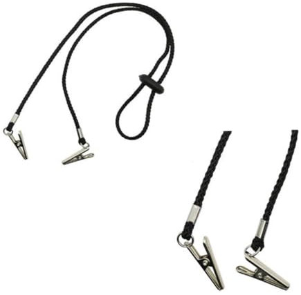 Toyvian 5st Wiederverwendbare Lätzchenkette Flexibler Serviettenhalter Dinner-servietten-clips Neck Strap Ball Chain Serviettenclips Aus Nylon Ältere Latzklemme Erwachsener Rack-clip Alten