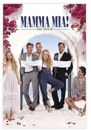 AAVEDA Filmposter Mamma Mia 7.6 cm auf Leinwand, Schlafzimmer-Dekor, Sportlandschaft, Büro, Raumdekoration, Geschenk, ungerahmt, 30 x 45 cm