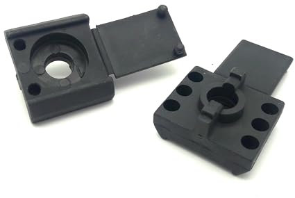 U-Schreibe Klemm Element Klemmelement Pfosten Zaunpfosten Befestigung Doppelstabmattenzaun Zaun Halterung Klemme aus Kunststoff in Anthrazit 50x