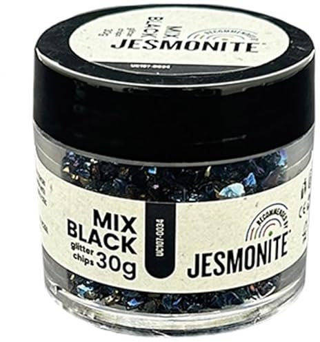 Jesmonite Paillettes de Verre 30g Mélange Noir