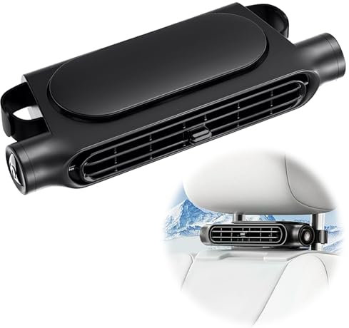 LYtech Ventilatore Auto Ventilatore USB per Auto Ventilatore di Raffreddamento Del Sedile Auto Veicoli Ventola di Raffreddamento Elettrica con 3 Velocità Per SUV Camper Camion Seggio d'ufficio