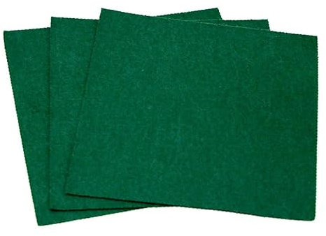 Minerva Hojas de tela de fieltro autoadhesivas de 45,7 cm, 100 % acrílico, color verde acebo – cada una