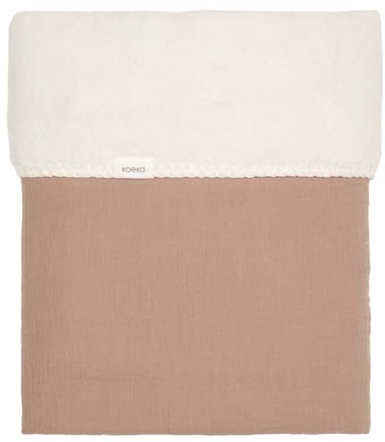 Koeka Babydecke - Kuscheldecke - Für Babywiege Und Babykorbe -mit Teddy Gefüttert - Faro - Musselin Baumwolle -