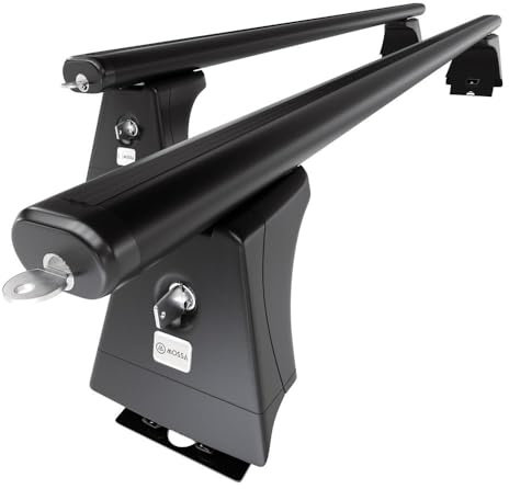 Mossa - Alu-Dachträger kompatibel mit FIAT Ducato IV Van (2014- ) - schwarz Dachträger Dachgepäckträger - Montagepunkte 1