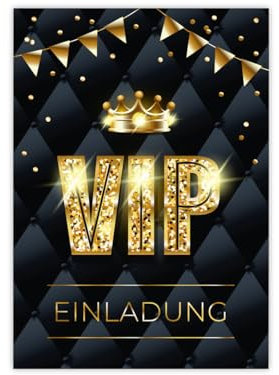 Minkocards 6 Einladungskarten zum Geburtstag Hochzeit Jubiläum Kindergeburtstag VIP Disco Jungen Mädchen Jungendliche Erwachsene Einladung