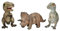 Figuren Shop GmbH Baby Dinosaurier Gartenfiguren 3er Set von HotAnt, 16,5 cm, Frostsichere Garten Deko