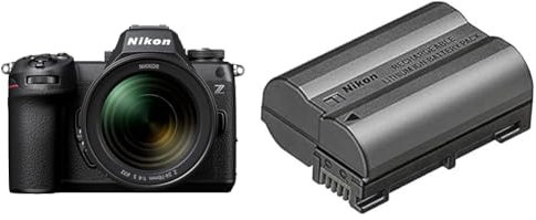 Nikon Hybride Z6III + Z 24-70mm f/4 S Kit, Plein Format 24,5 MP, vidéo 6K, jusqu'à 120 i/s, écran Tactile et orientable + Batterie Rechargeable Haute capacité Lithium-ION EN-EL15c