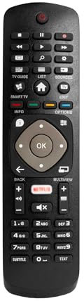 OcioDual Télécommande Compatible avec Philips TV 55PUS6262, Remplacement Universel Compatible avec Philips Smart TV UHD HDR 4k, 43PUS6262 49PUS6262 50PUS6262 55PUS6262 65PUS6262