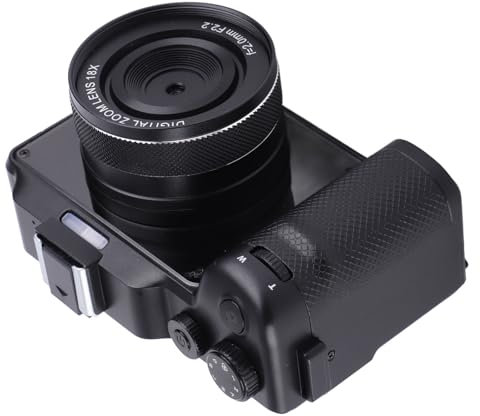 Wifi Digital Camera Dual Lens 4K 56MP Portable Anti Shake Facial Detection 3inch Screen 1450mAh 18x Digital Zoom Camera for Traveling