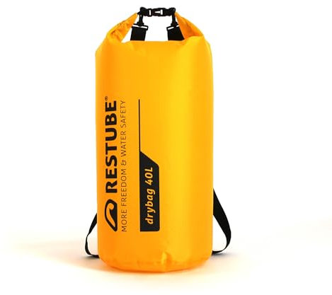 Restube Wasserdichter Drybag – Premium-Qualität für ultimativen Schutz | Vielseitig und geräumig | Ideal für Reisen, Wandern, Wasseraktivitäten | 100% wasserdicht und langlebig - [40L]