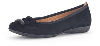 Gabor Damen Klassische Ballerinas, Frauen Flats,Abendschuhe,Slip-ons,klassisch elegant,Ballerinen,Pumps,Halbschuhe,Slipper,schwarz,40.5 EU / 7 UK