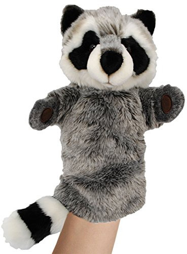 alles-meine.de GmbH Handpuppe - Waschbär - Handspielpuppe - 36 cm groß ! - Kasperletheater - für Kinder & Erwachsene - Plüschtier - Waschbären/Bär - Stinktier - Waldtier - ..