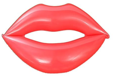 kwoifioy Aufblasbare Lustige Glitzernde Lippen Pool Float Floß Schwimmring Schwimmende Kreis Hängematte Für Erwachsene Kinder Strandspielzeug