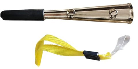 Lufthorn für LKW, lautes Lufthorn mit Lanyard lautes Horn für LKW - Trompete Lufthörner Metall -LKW -Zughorn für Patrouillensicherheitspersonal