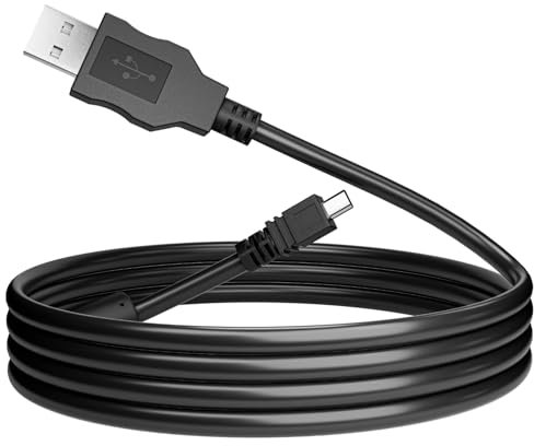 pluX Câble USB Mini-B 8 broches compatible avec les appareils photo Nikon D3200 D5200 D5000 D5100 D5200 D5500 D7100 D7200 DF et D750, remplacement pour Nikon UC-E6 UC-E16 et UC-E17, 1,8 m