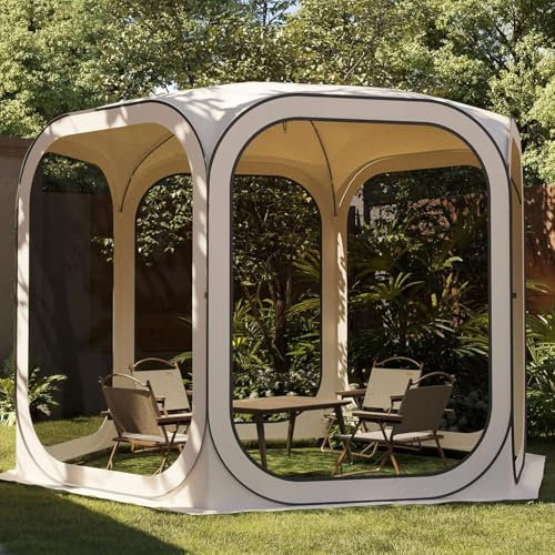 Campingzelt für 4-6 Personen Kuppelzelt mit Tragetasche Iglu-Zelt mit Moskitonetz Leichtes Pop Up Wurfzelt Ultraleichtes Zelt 4 Jahreszeiten Wasserdicht Winddicht für Familien Camping Sportvera