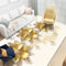 DJHWWD Auslegware Teppichboden Zimmer Teppich Teppichen Gelber Blumenteppich 80x160CM Beige Piano Design