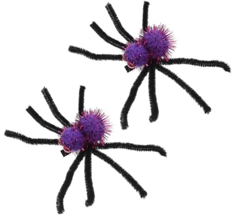 SAFIGLE 2piezas Pasadores De Pelo Araña Accesorios Para Pelo Araña Para Halloween Perfectos Para Peinados