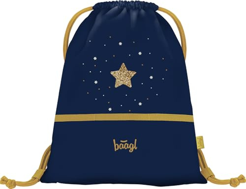 Baagl Turnbeutel für Mädchen und Damen - Schuhbeutel, Schule und Kindergarten Sportbeutel, Sportrucksack